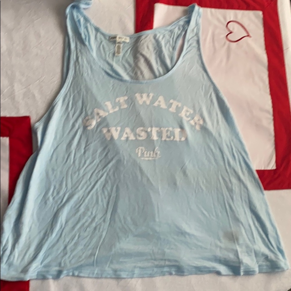 PINK Super Soft Tank “Salt Water Wasted”